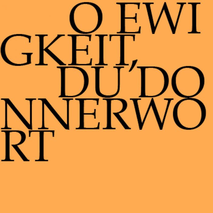 O Ewigkeit, du Donnerwort