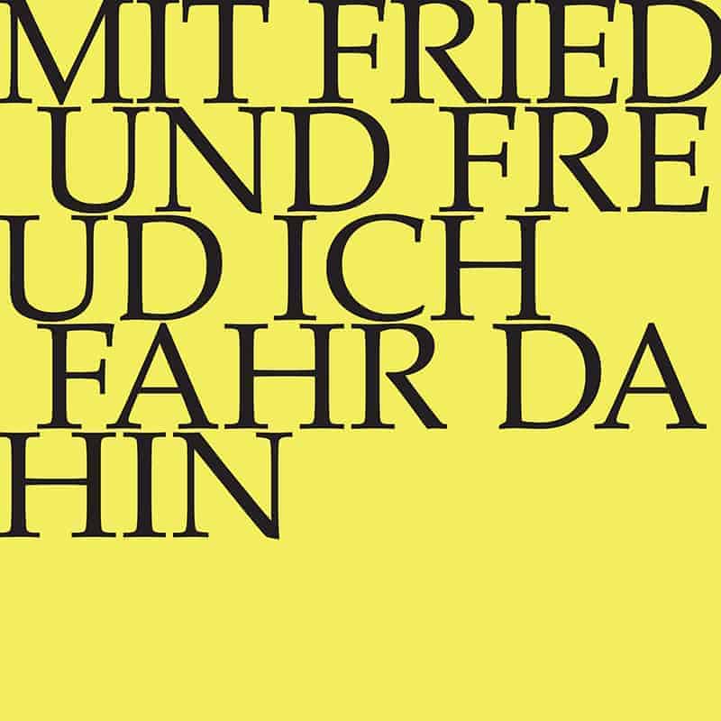 Mit Fried und Freud ich fahr dahin