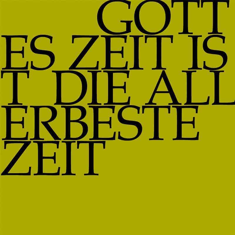 “Gottes Zeit ist die allerbeste Zeit”, also known as “Actus Tragicus”