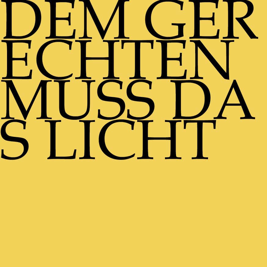 Dem Gerechten muss das Licht